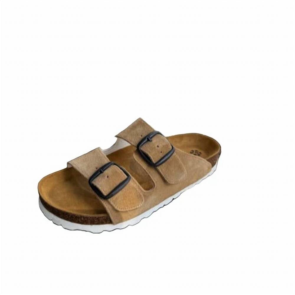 NEW KUNSTEN women's thora sandal in dune suede